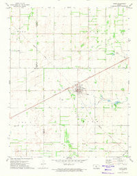 Turon Kansas Historical topographic map, 1:24000 scale, 7.5 X 7.5 Minute, Year 1971