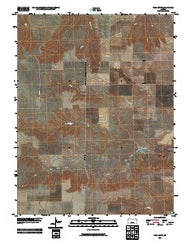Twin Butte Kansas Historical topographic map, 1:24000 scale, 7.5 X 7.5 Minute, Year 2009