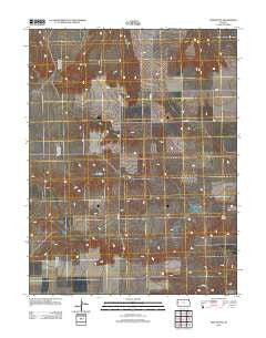 Twin Butte Kansas Historical topographic map, 1:24000 scale, 7.5 X 7.5 Minute, Year 2012