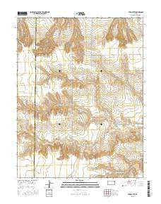 Twin Butte Kansas Current topographic map, 1:24000 scale, 7.5 X 7.5 Minute, Year 2015