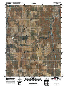 Twin Mound Kansas Historical topographic map, 1:24000 scale, 7.5 X 7.5 Minute, Year 2009