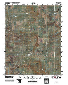 Tyro Kansas Historical topographic map, 1:24000 scale, 7.5 X 7.5 Minute, Year 2010