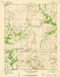 Tyro Kansas Historical topographic map, 1:24000 scale, 7.5 X 7.5 Minute, Year 1959