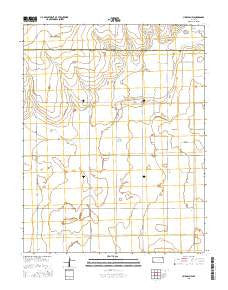 Ulysses NW Kansas Current topographic map, 1:24000 scale, 7.5 X 7.5 Minute, Year 2015