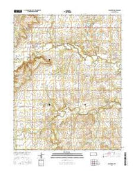 Uniontown Kansas Current topographic map, 1:24000 scale, 7.5 X 7.5 Minute, Year 2015