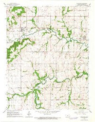 Uniontown Kansas Historical topographic map, 1:24000 scale, 7.5 X 7.5 Minute, Year 1966