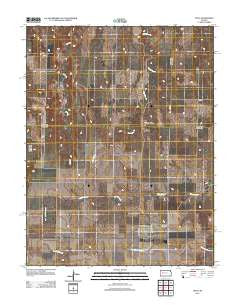 Utica Kansas Historical topographic map, 1:24000 scale, 7.5 X 7.5 Minute, Year 2012
