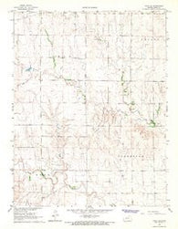Utica SE Kansas Historical topographic map, 1:24000 scale, 7.5 X 7.5 Minute, Year 1966