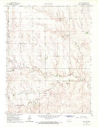 Utica SW Kansas Historical topographic map, 1:24000 scale, 7.5 X 7.5 Minute, Year 1965