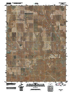 Utica SW Kansas Historical topographic map, 1:24000 scale, 7.5 X 7.5 Minute, Year 2009