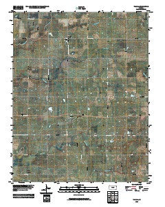 Valeda Kansas Historical topographic map, 1:24000 scale, 7.5 X 7.5 Minute, Year 2009