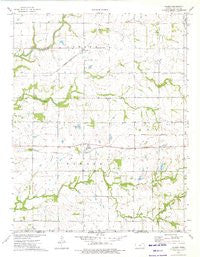 Valeda Kansas Historical topographic map, 1:24000 scale, 7.5 X 7.5 Minute, Year 1974