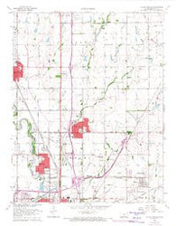 Valley Center Kansas Historical topographic map, 1:24000 scale, 7.5 X 7.5 Minute, Year 1960