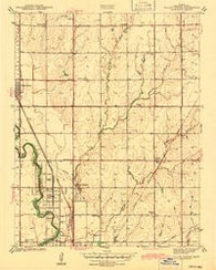 Valley Center Kansas Historical topographic map, 1:31680 scale, 7.5 X 7.5 Minute, Year 1942