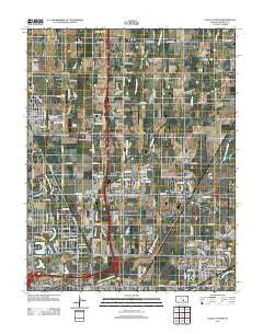 Valley Center Kansas Historical topographic map, 1:24000 scale, 7.5 X 7.5 Minute, Year 2012