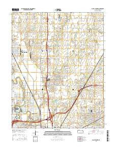 Valley Center Kansas Current topographic map, 1:24000 scale, 7.5 X 7.5 Minute, Year 2015