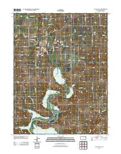 Valley Falls Kansas Historical topographic map, 1:24000 scale, 7.5 X 7.5 Minute, Year 2012