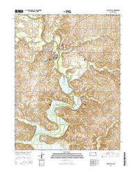 Valley Falls Kansas Current topographic map, 1:24000 scale, 7.5 X 7.5 Minute, Year 2016