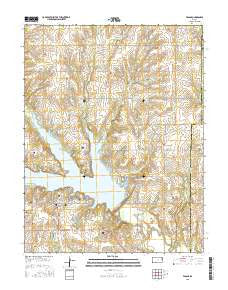 Vassar Kansas Current topographic map, 1:24000 scale, 7.5 X 7.5 Minute, Year 2015