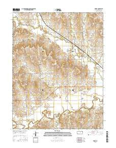 Vesper Kansas Current topographic map, 1:24000 scale, 7.5 X 7.5 Minute, Year 2015
