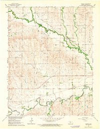 Vesper Kansas Historical topographic map, 1:24000 scale, 7.5 X 7.5 Minute, Year 1962