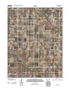 Victoria Kansas Historical topographic map, 1:24000 scale, 7.5 X 7.5 Minute, Year 2012