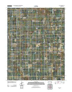 Vilas Kansas Historical topographic map, 1:24000 scale, 7.5 X 7.5 Minute, Year 2012