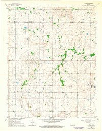 Vilas Kansas Historical topographic map, 1:24000 scale, 7.5 X 7.5 Minute, Year 1963