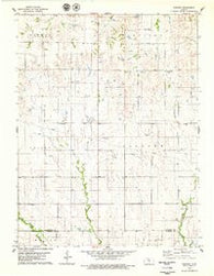 Vincent Kansas Historical topographic map, 1:24000 scale, 7.5 X 7.5 Minute, Year 1978