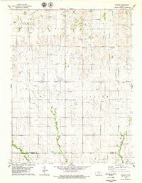Vincent Kansas Historical topographic map, 1:24000 scale, 7.5 X 7.5 Minute, Year 1978
