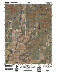 Vine Creek Kansas Historical topographic map, 1:24000 scale, 7.5 X 7.5 Minute, Year 2009