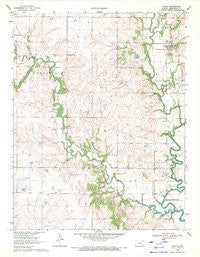 Virgil Kansas Historical topographic map, 1:24000 scale, 7.5 X 7.5 Minute, Year 1969