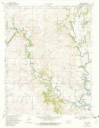 Virgil Kansas Historical topographic map, 1:24000 scale, 7.5 X 7.5 Minute, Year 1969