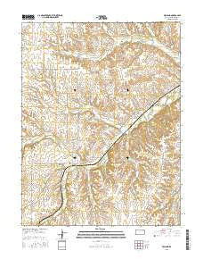 Volland Kansas Current topographic map, 1:24000 scale, 7.5 X 7.5 Minute, Year 2015