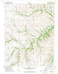Volland Kansas Historical topographic map, 1:24000 scale, 7.5 X 7.5 Minute, Year 1971