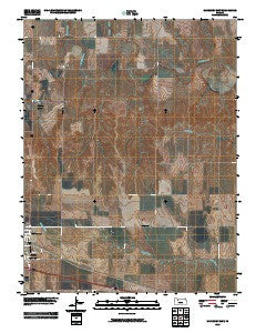 WaKeeney East Kansas Historical topographic map, 1:24000 scale, 7.5 X 7.5 Minute, Year 2010