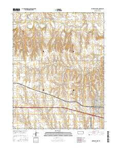 WaKeeney West Kansas Current topographic map, 1:24000 scale, 7.5 X 7.5 Minute, Year 2015
