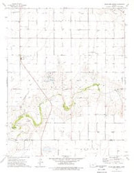 Wagon Bed Spring Kansas Historical topographic map, 1:24000 scale, 7.5 X 7.5 Minute, Year 1974
