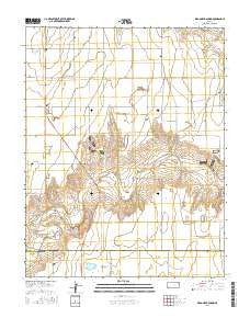 Wagon Bed Spring Kansas Current topographic map, 1:24000 scale, 7.5 X 7.5 Minute, Year 2016