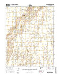 Wagon Bed Spring SW Kansas Current topographic map, 1:24000 scale, 7.5 X 7.5 Minute, Year 2015