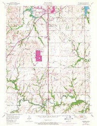 Wakarusa Kansas Historical topographic map, 1:24000 scale, 7.5 X 7.5 Minute, Year 1955
