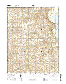 Wakefield Kansas Current topographic map, 1:24000 scale, 7.5 X 7.5 Minute, Year 2015