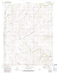 Waldeck Kansas Historical topographic map, 1:24000 scale, 7.5 X 7.5 Minute, Year 1971