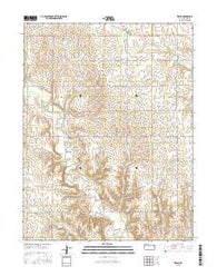 Waldo Kansas Current topographic map, 1:24000 scale, 7.5 X 7.5 Minute, Year 2015