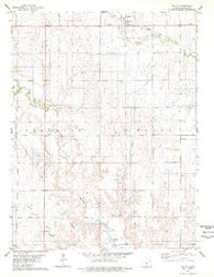 Waldo Kansas Historical topographic map, 1:24000 scale, 7.5 X 7.5 Minute, Year 1978