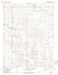 Waldo Kansas Historical topographic map, 1:24000 scale, 7.5 X 7.5 Minute, Year 1978