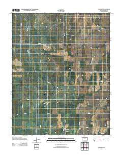 Waldron Kansas Historical topographic map, 1:24000 scale, 7.5 X 7.5 Minute, Year 2012