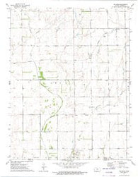 Waldron Kansas Historical topographic map, 1:24000 scale, 7.5 X 7.5 Minute, Year 1972