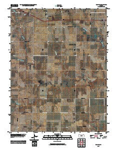 Walker Kansas Historical topographic map, 1:24000 scale, 7.5 X 7.5 Minute, Year 2010