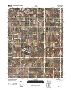 Walker Kansas Historical topographic map, 1:24000 scale, 7.5 X 7.5 Minute, Year 2012